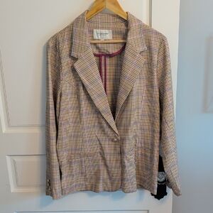 Liverpool Multicolor Plaid Blazer